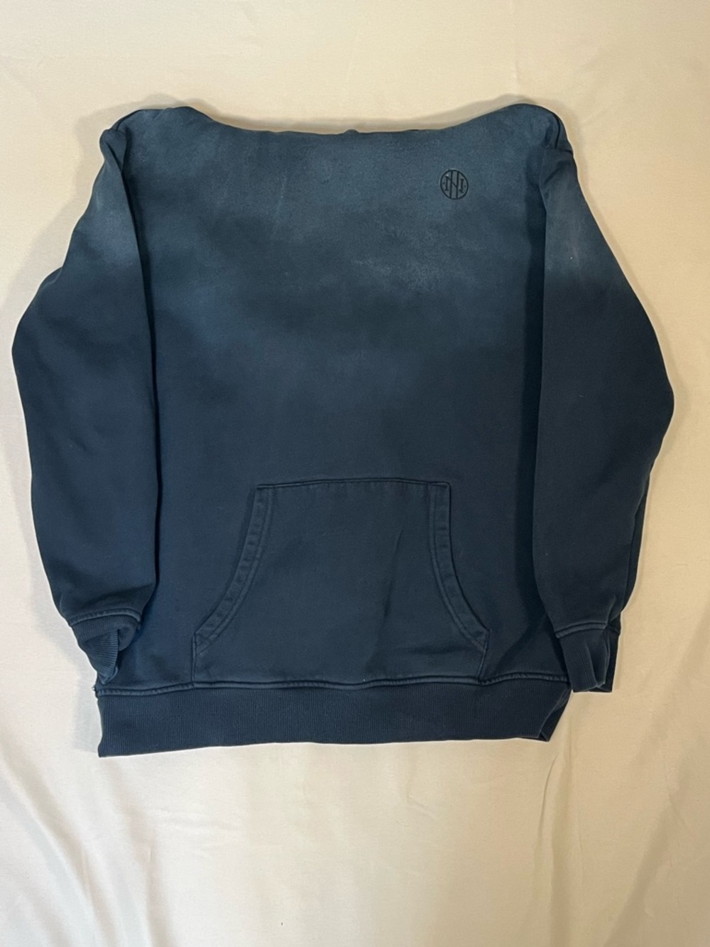 Ninth Hall Fundamentals Men’s Black Ombré Sweatshirt with Front Pocket.